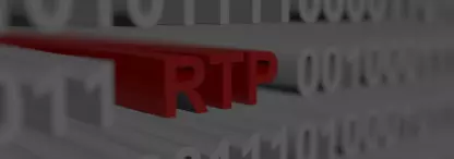 White binary code with RTP in red letters amongst it